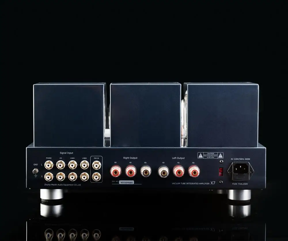 MUZISHARE X7 KT88 x4 двухтактный Hi-Fi вакуумный ламповый Интегрированный усилитель мощности с пультом дистанционного управления