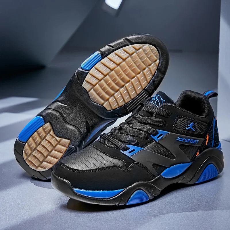 Мужская баскетбольная обувь; кроссовки; zapatillas hombre; 1 обувь; zapatillas 11; обувь в стиле ретро; Force 4 - Цвет: Синий
