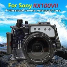 60 m/195ft сумка для камеры чехол для sony DSC-RX100 VII RX100 M7 RX100 Mark 7 Водонепроницаемый чехол для камеры дайвинг фото сумка 1 шт