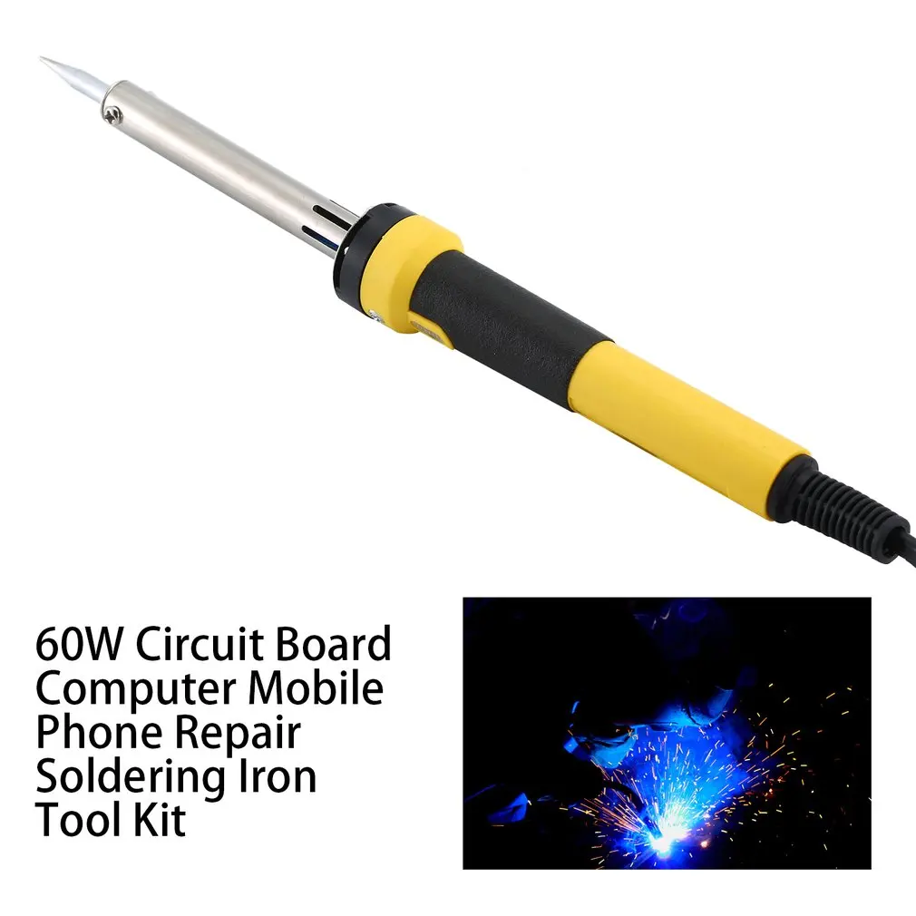 60W Electric Soldering Iron Solder Station Kit For Circuit Board Computer Mobile Phone Repair Soldering Iron Tool Kit