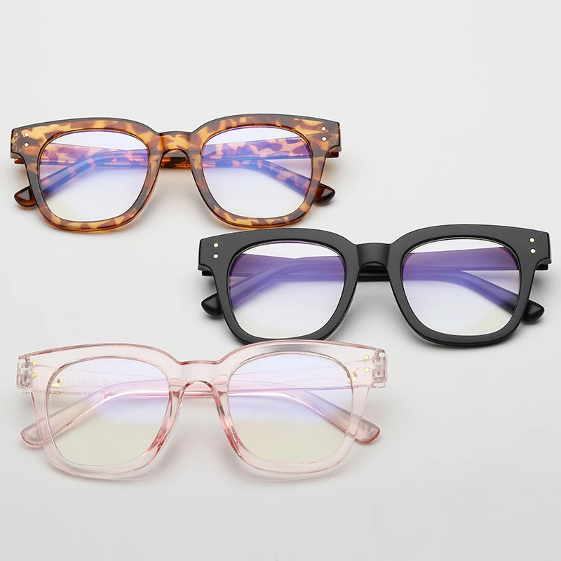 Корейская версия ретро плоских очков унисекс квадратные плоские легкие