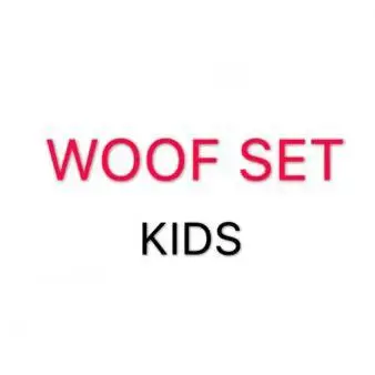 red KIDS WOOF Прямая поставка; Рождественский комплект из 2 предметов; Повседневная Новая модная футболка для детей и женщин; футболка с буквенным принтом семейная футболка с круглым вырезом - Цвет: red KIDS WOOF