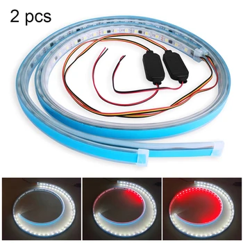 

Car Door Opening Warning Lights Welcome Decor Lamp Strip Anti Rear-end Collision Safety Universal Strobe Car Door Warning Lamp