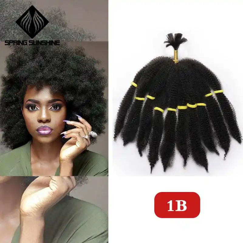 Spring Sunshine 10inch Afro Kinky Curly Hair Fluffy Twist Crochet