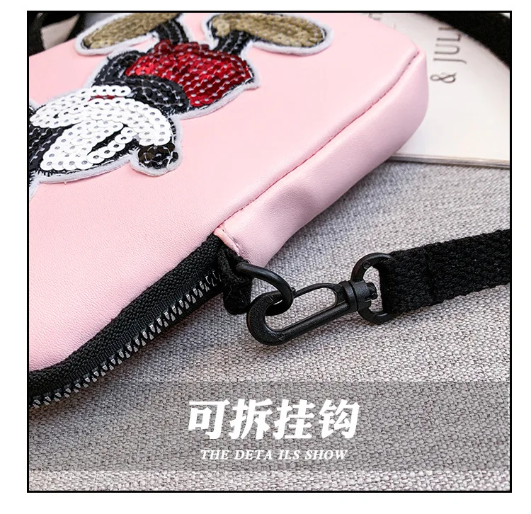 Disney minnie модная женская сумка-мессенджер на плечо, женская сумка для монет, сумка для покупок, сумка для телефона