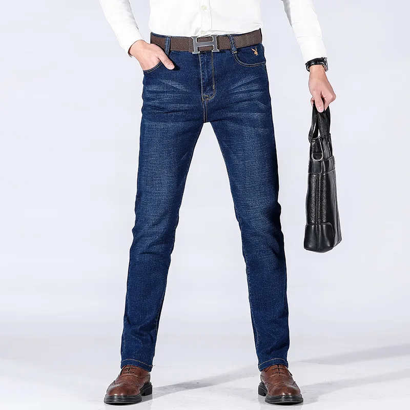 

Spring And Summer Fashion Business Jeans Men pencil pants Loose Elasticity MEN'S Casual Pants Middle-aged MEN'S Trousers Fashion