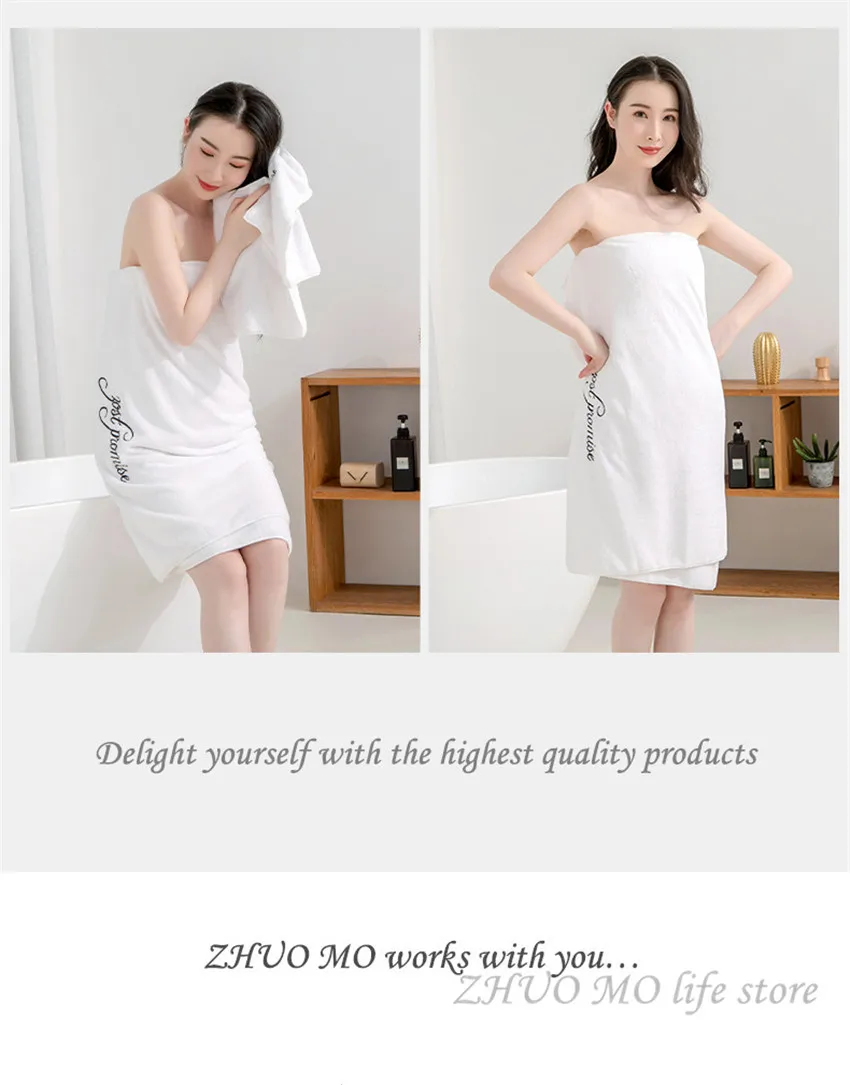 ZHUO MO 80* 160 cm embroidered cotton bath towel Super absorbent 35* 72 cm soft face towel Bathroom men women gifts for Adults