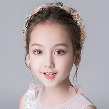 Детские резинки для волос принцессы для девочек, крутая Универсальная повязка на голову для девочек, корона на день рождения, Южная Корея, головной убор, аксессуары для невесты