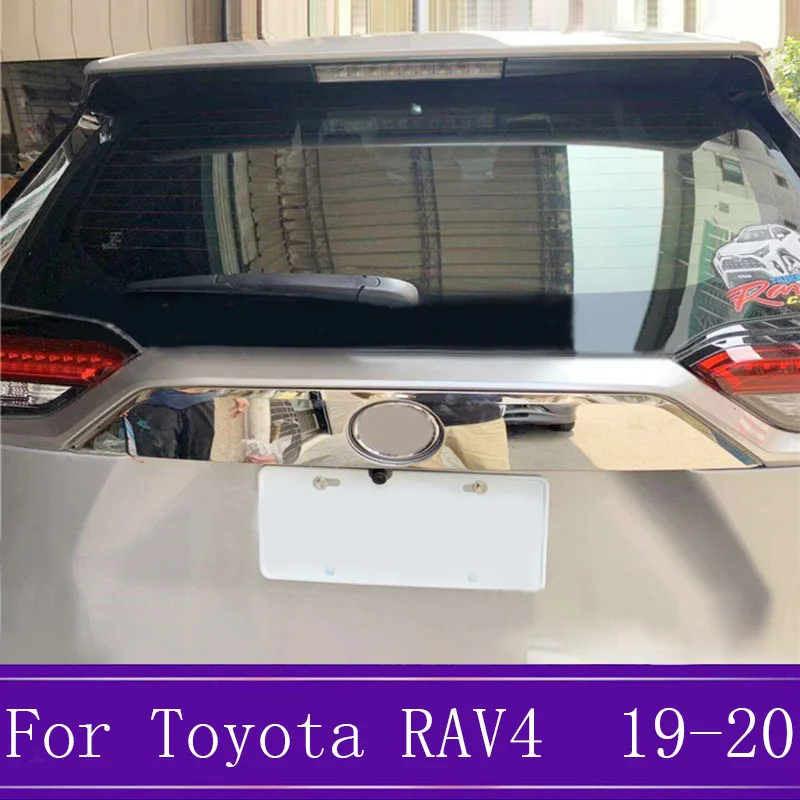 Для Toyota RAV4 AX50 задняя дверь автомобиля задние ворота отделка из нержавеющей стали крышка наклейка внешняя отделка автомобиля украшение аксессуар