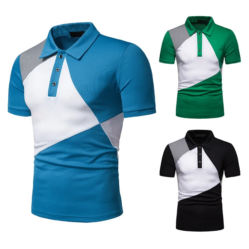 

2019 Summer New Style Ouma Men Fashion Joint Polo Shirt Slim Fit Versatile Elegant Short Sleeve T-shirt Fashion