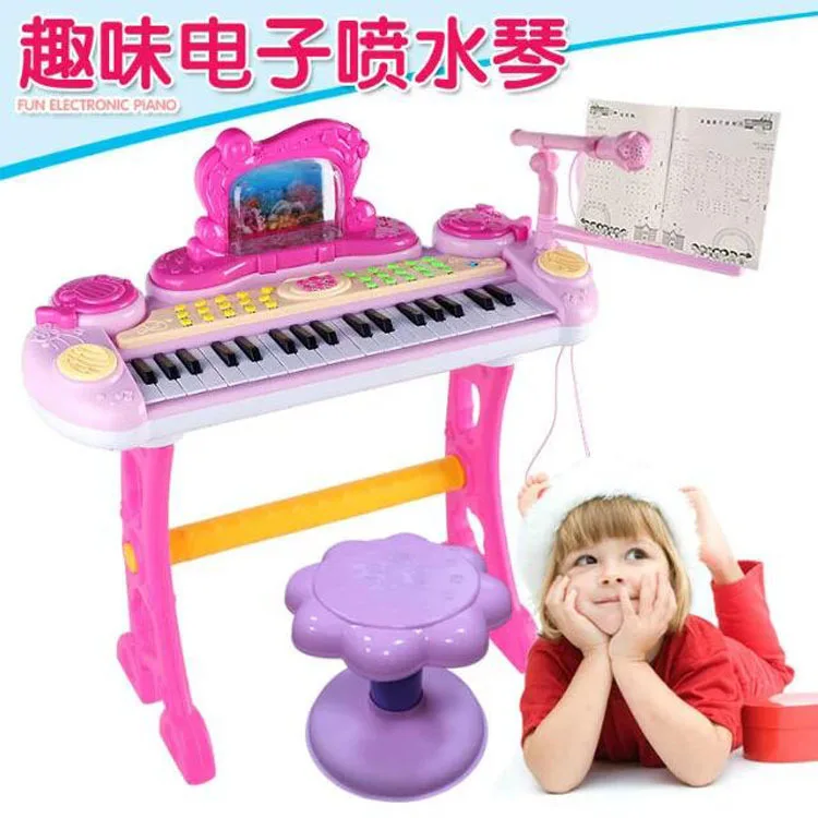 

888-11 New Style Children Learning Multi-functional Fun Electronic Water Spouting Piano Early Childhood CHILDREN'S Musical Instr