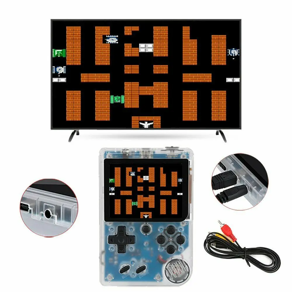 

Game Player Updated Handheld Game Players 3inch Portable Game Console 168 Games 8 Bit AV Cable USB Cable Dropshipping New