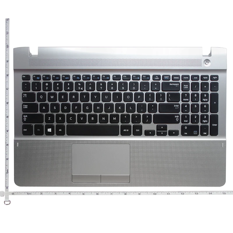 Teclado Prateado para Computador Laptop Samsung Novo Teclado para Samsung Uso Nos Eua - Imagem 2