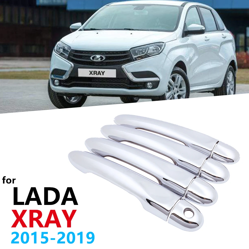 

Роскошные хромированные боковые дверные ручки, Накладка для Lada XRAY AvtoVAZ 2015 2016 2017 2018 2019, автомобильные аксессуары, наклейка