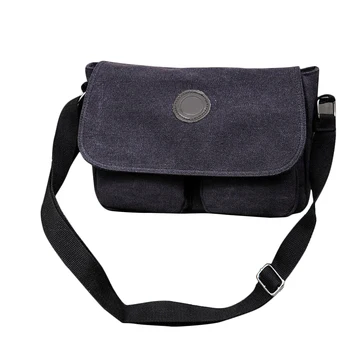 

Laptop Hiking Canvas Men Shoulder Bag Travel Vintage Casual School Zipper Satchel Work Messenger Crossbody Adjustable Strap