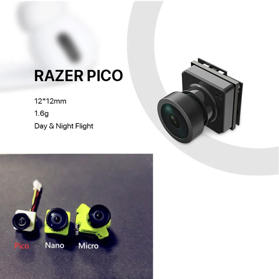 Камера Foxeer Razer Pico камера с видом от первого лица 1200TVL 12*12 мм 1/3 дюйма CMOS датчик 1 6