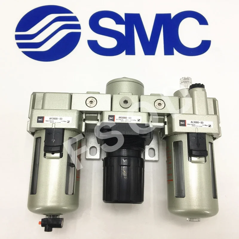 SMC AC3000-03 воздушный фильтр давления Регулятор комбинации AF3000+ AR3000+ AL3000 источник обработки AC серии
