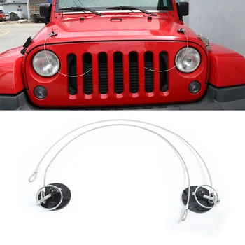 

for Jeep Wrangler JK JL 2007-2019 Gladiator JT 2020 Hood Lock Latches Brackets Decoration Car External Accessory Aluminum Alloy