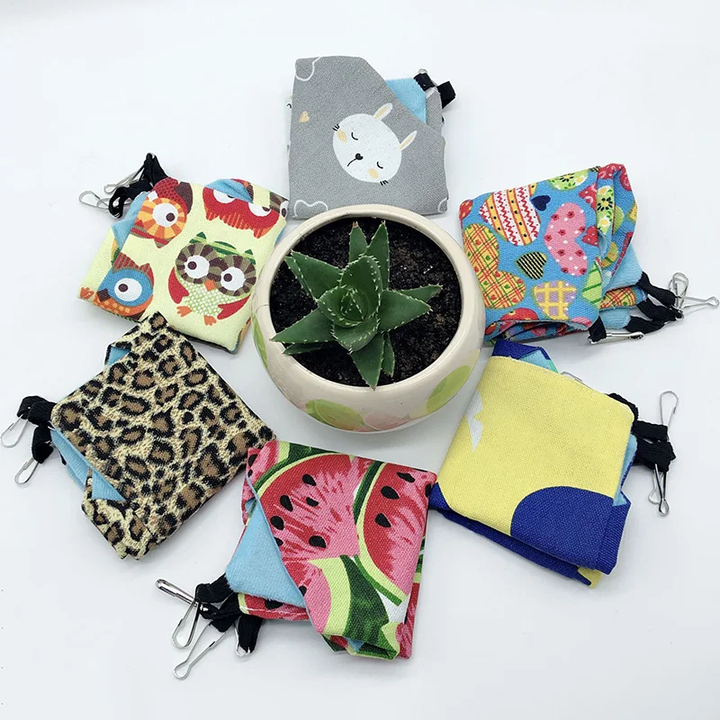 Hot Pet Hammocks Hanging Bed Nest Double Layer Canvas Hammock Hamsters Chinchillas Ferrets Hammock PLD