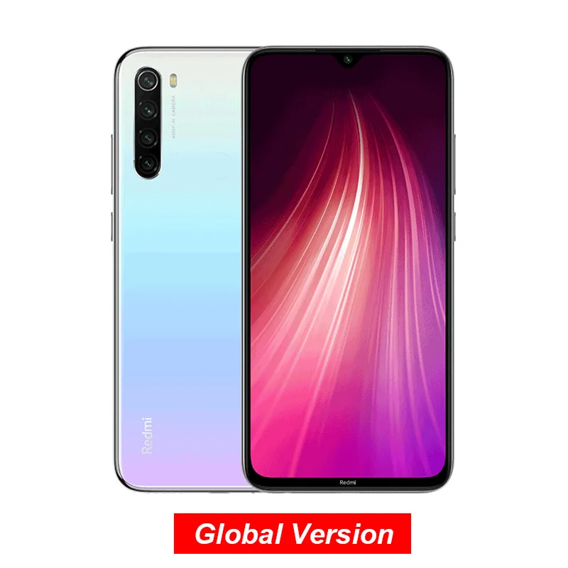 Глобальная версия Xiaomi Redmi Note 8, 3G, 32G, 48 МП, Четырехъядерный Смартфон Snapdragon 665, четыре ядра, FHD экран 6,3 дюйма, 4000 мАч, QC, 18 Вт - Цвет: White