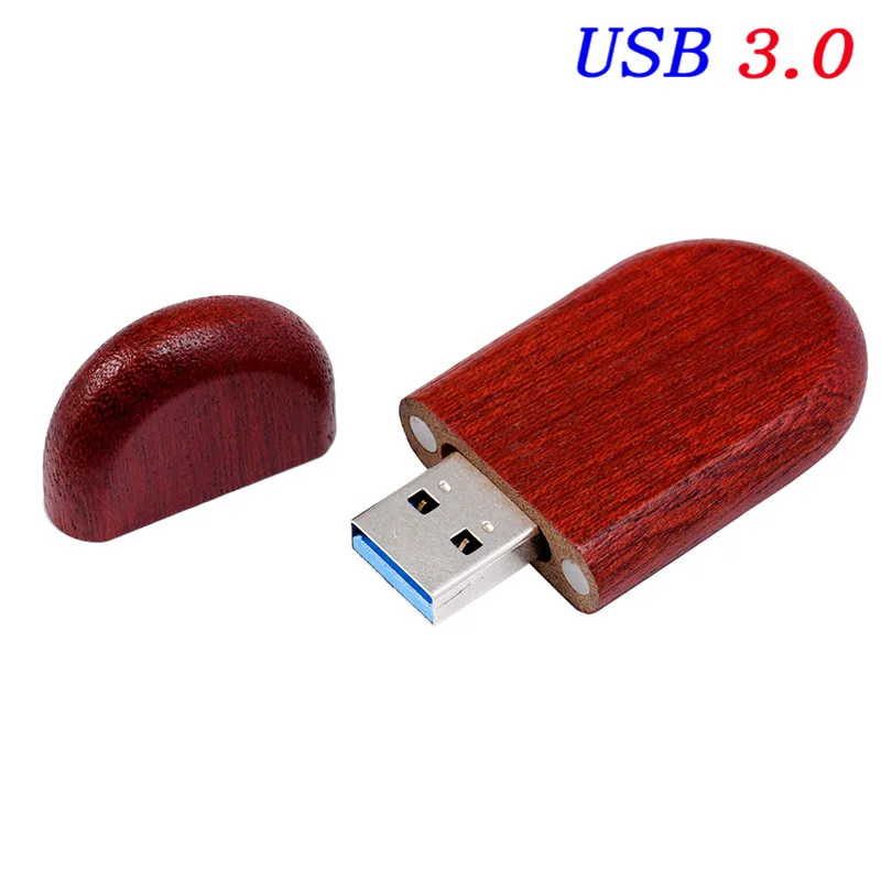 JASTER USB 3,0 логотип на заказ Деревянный+ коробка персональный логотип ручка-накопитель 8 ГБ 16 ГБ 32 ГБ 64 Гб usb флеш-накопитель Флешка карта памяти - Цвет: Rose wood
