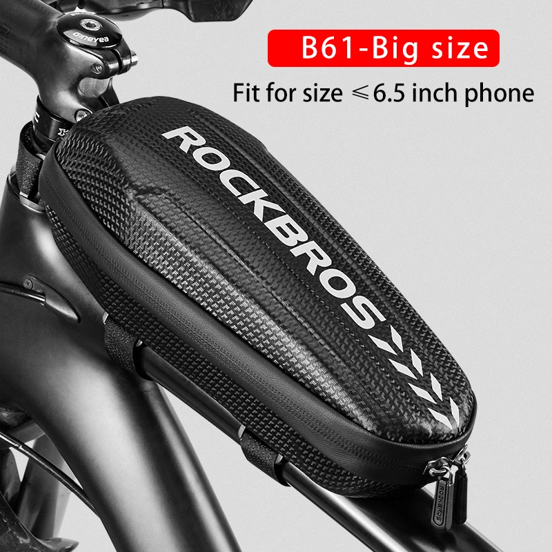 B61 ROCKBROS велосипедная сумка с жестким корпусом и передней рамой, непромокаемая MTB Дорожная Складная седельная сумка, многофункциональная велосипедная сумка большой емкости - Цвет: B61