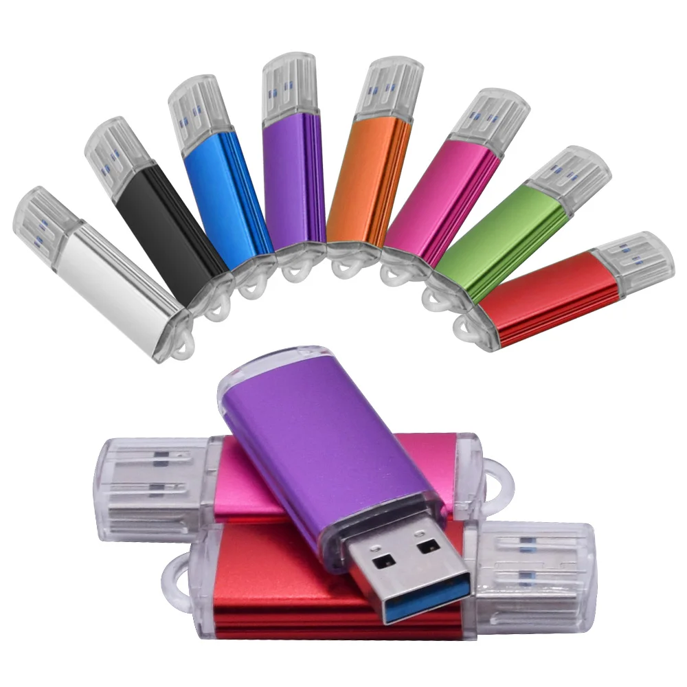 Цветной металлический Флешка USB 3 0 Cle персонализированный логотип для свадьбы 8 ГБ