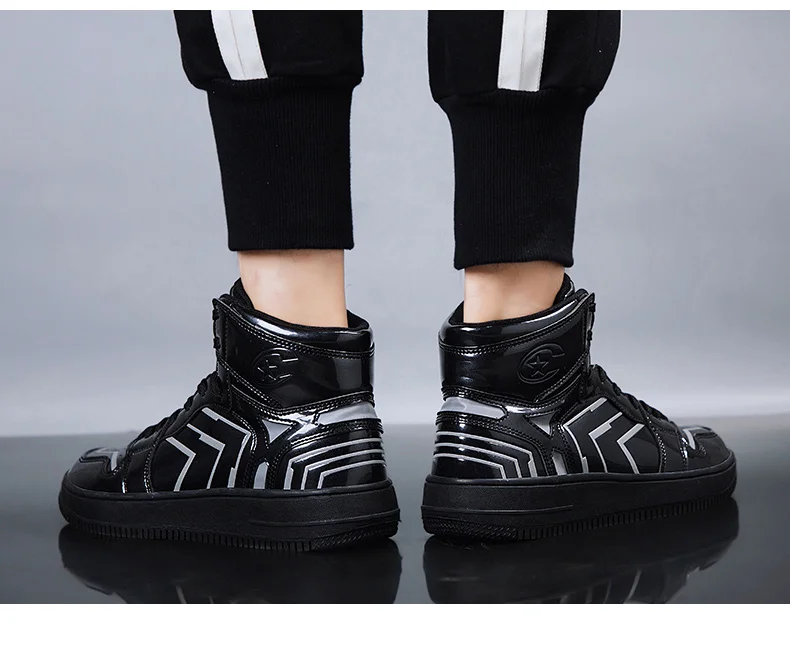 Новинка Marvel красная Мужская обувь для скейтборда Scarpe Air Avengers высокие спортивные коньки Светоотражающие кроссовки для мужчин Homme Chaussure