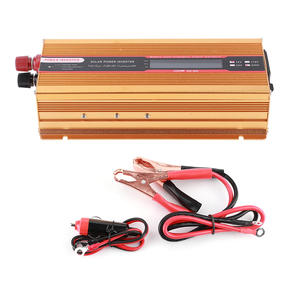 Преобразователь напряжения с ЖК-дисплеем 6000 Вт модифицированная Синусоидальная