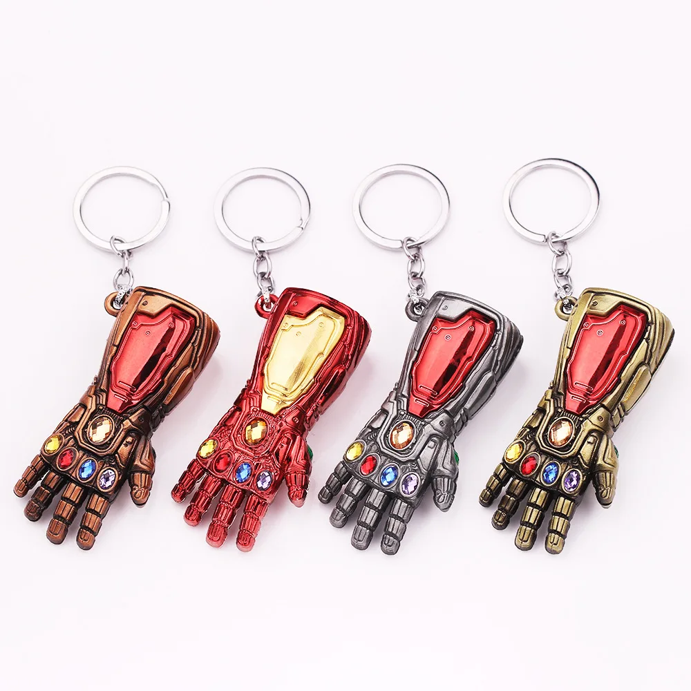 Anime Movie Figures Iron Man Gauntlet Keychain Toys Thanos Glove Thor Hammer Mjolnir Replica Kids | Игрушки и хобби