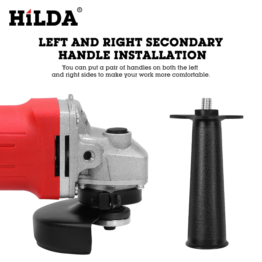  HILDA 1100W Angle Grinder Grinding machine Electric Grinding Machine Power Tool Grinding Cutting Gr
