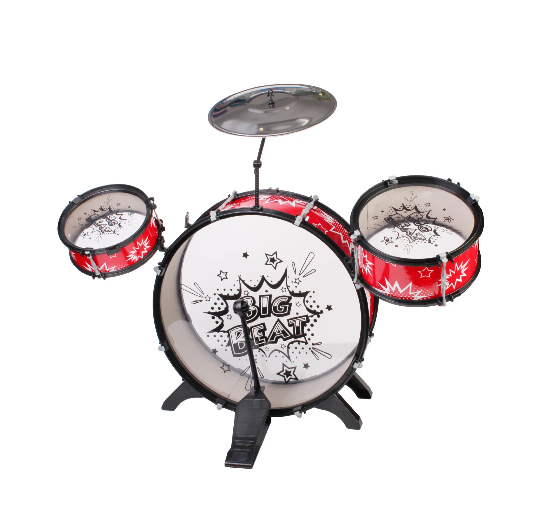 Large Size CHILDREN'S Jazz Drum Kit Model Jazz Drum Pedal Toy Drum Music Beat Musical Instrument Toy Stall Wholesale