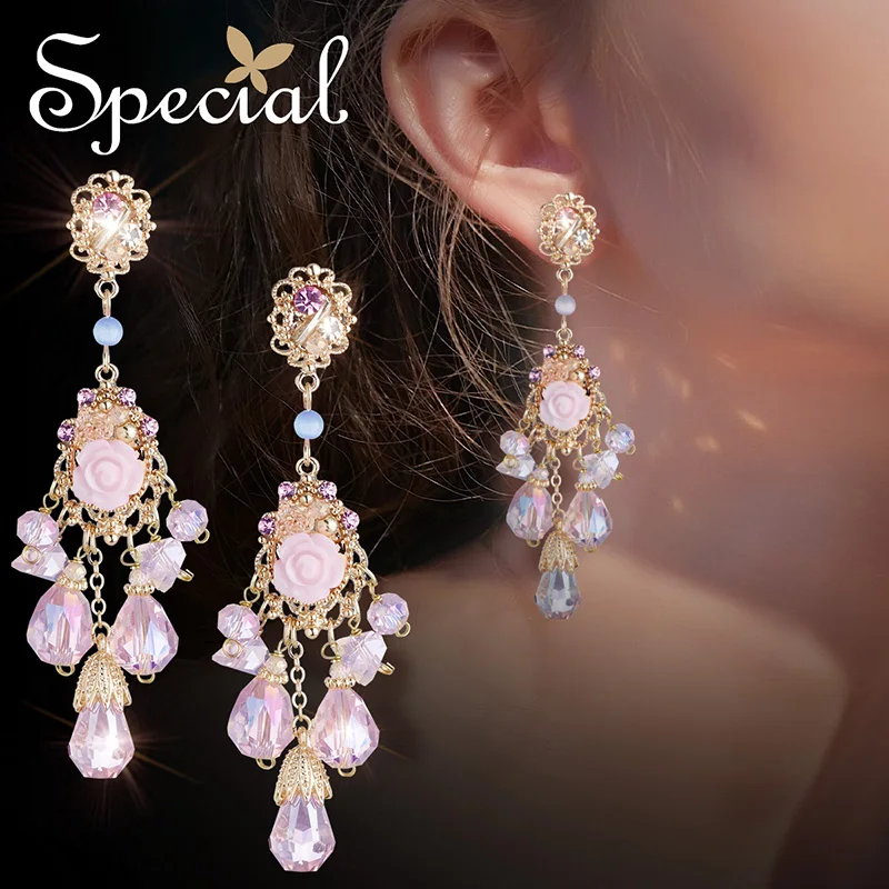 Purple ear clip Специальные Серьги, клипсы для ушей, без отверстия для ушей, серьги ручной работы, женские серьги, серьги в стиле рококо, тренд s2359e - Окраска металла: Purple ear clip