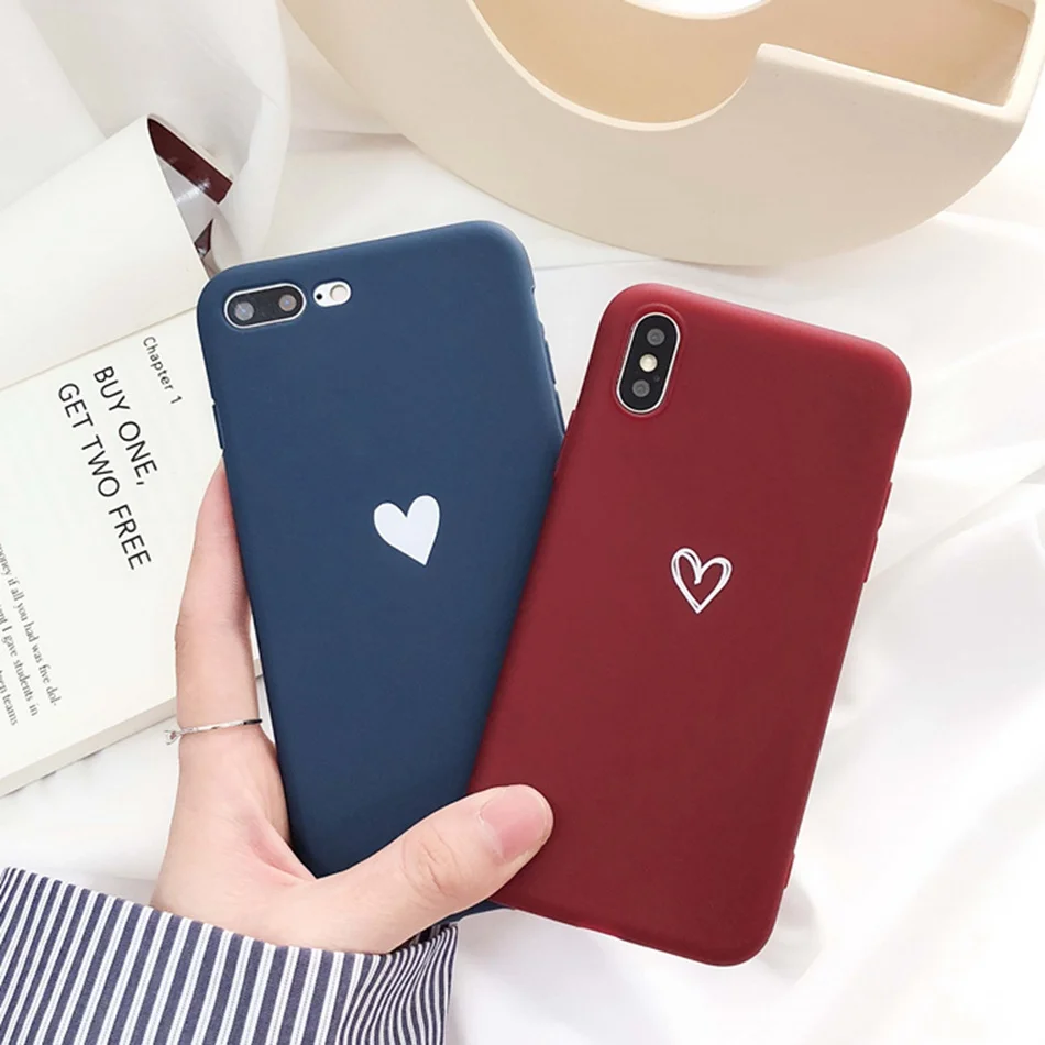 Чехол-накладка для Xiaomi Redmi 7 8A Note 8 6 Pro 5 K20 Plus 6a S2 с принтом в виде сердца |