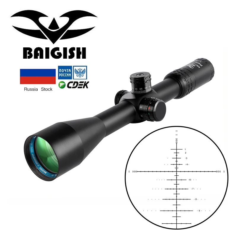 BAIGISH 5 25x50 Z1000 FFP прицел охотничий тактическая винтовка Сторона Параллакс