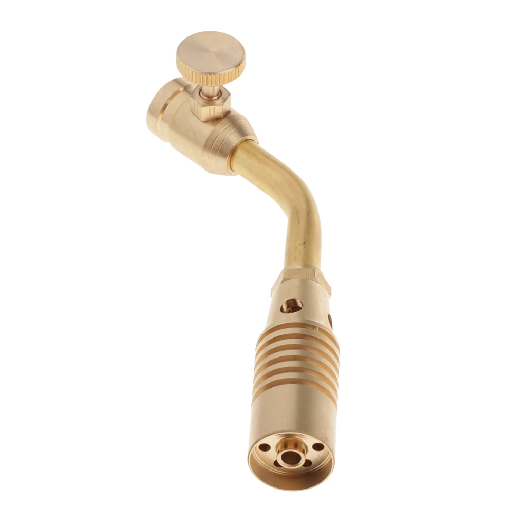 

Outdoor Camping Pencil Flame Propane Torch Head Bottle Flamethrower Copper Torch Lighter