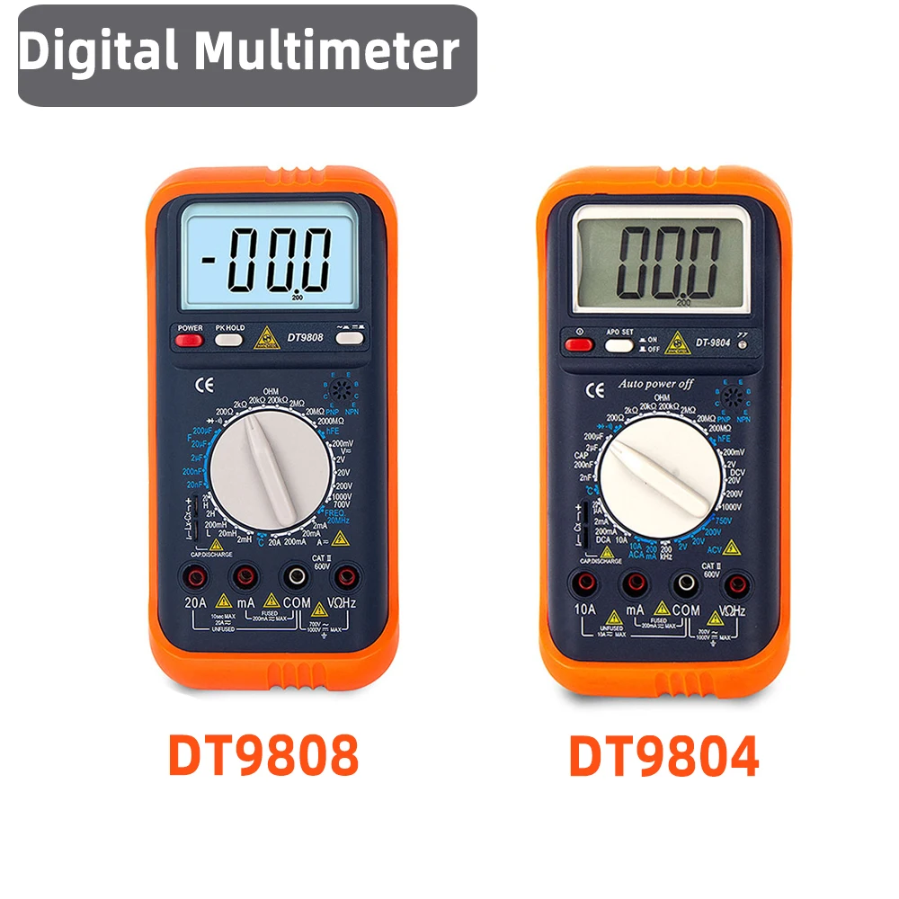 Мультиметр HoneyTek DT9808 1000 В 20 А 1999 отсчетов | Инструменты