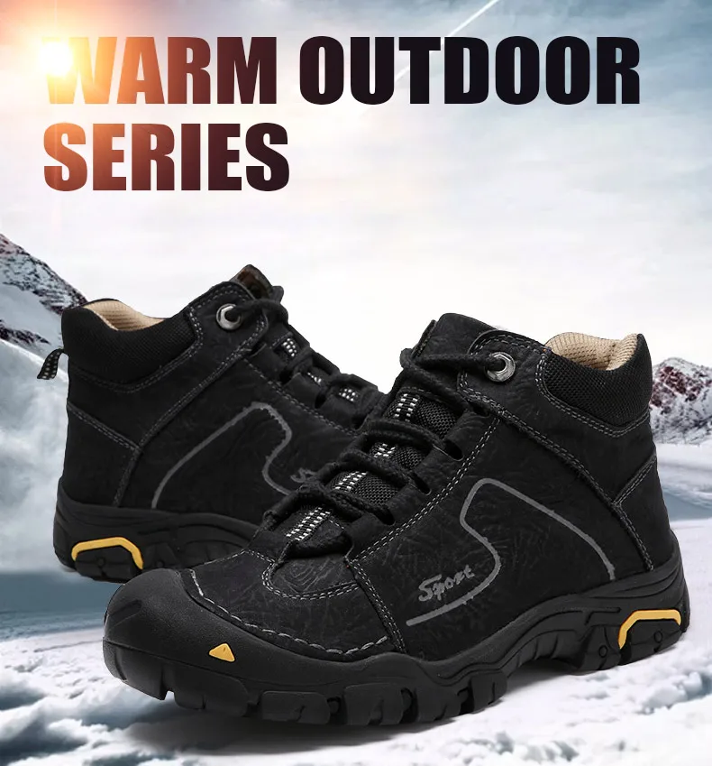 Gomnead/Уличная обувь из натуральной кожи; треккинговые ботинки; Мужские дышащие походные ботинки; зимние кроссовки; обувь для альпинизма