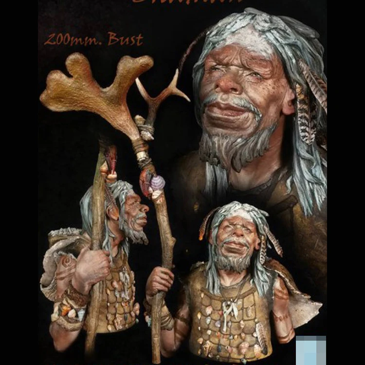 

1/10 NEANDERTHAL SHAMAN, Resin Model Bust GK, Unassembled and unpainted kit