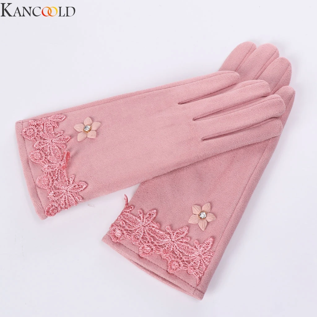 KANCOOLD женские зимние перчатки, кашемировые, сохраняющие тепло, с сенсорным экраном, флисовые тактические перчатки, толстые, для вождения, полный палец, перчатки из искусственного меха