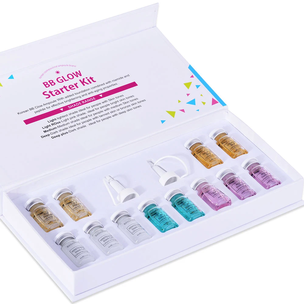 

BB Glow Ampoule Facial Booster Whitening Acne Healing Treatment Meso White Booster Ampoule bbglow Serum Starter Kit BB Cream Kit