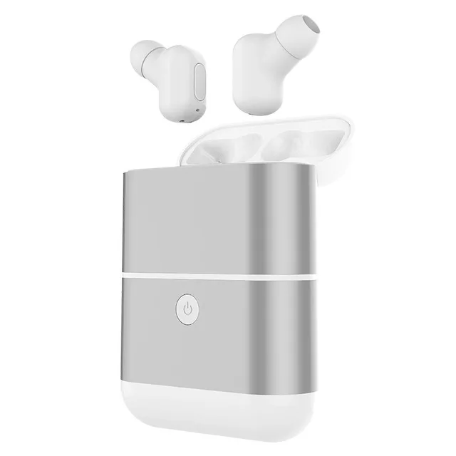 Капцис X2-TWS Bluetooth наушники беспроводные наушники гарнитуры стерео наушники-вкладыши с зарядной коробкой для ios и Android - Цвет: Красный