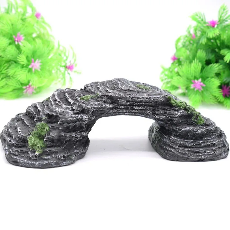 Небольшой Размеры Декор для аквариума из смолы черепах рептилий платформы