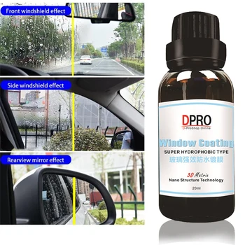 

20ml Rearview Mirror Repair Rainproof Cleaning Glass Hydrophobic Waterproof Auto Accessories Agent Universal Car Window Coating