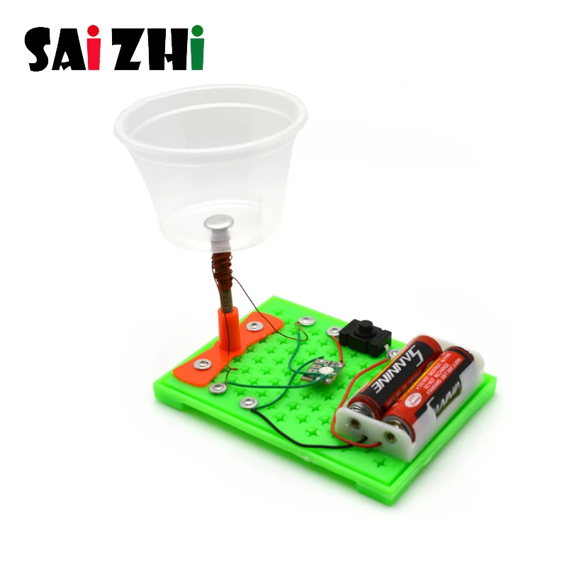 

Saizhi Kids DIY Science Discovery Toys Plastic Speaker STEM Education Kit School Projects Physics Experiment Kit Electronic Toys