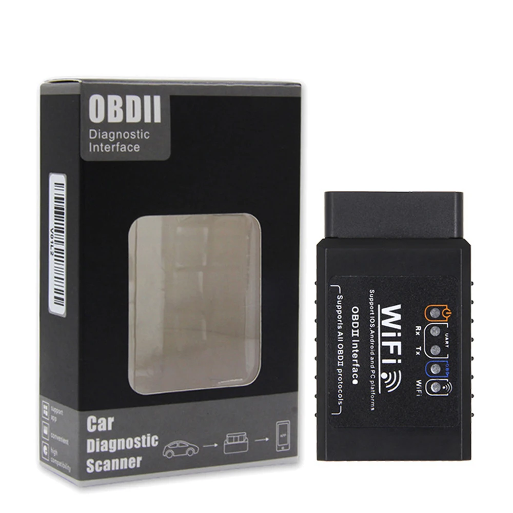 wifi ELM327 V1.5 Bluetooth/wifi для Android IOS диагностический инструмент с чипом PIC18F25K80 ELM327 Bluetooth V1.5 OBD2 сканер - Цвет: wifi