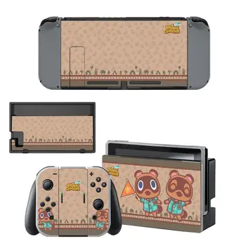 

Vinyl Screen Skin Animal Crossing Protector Stickers for Nintendo Switch NS Console + Joy-con Controller + Stand Holder Skins