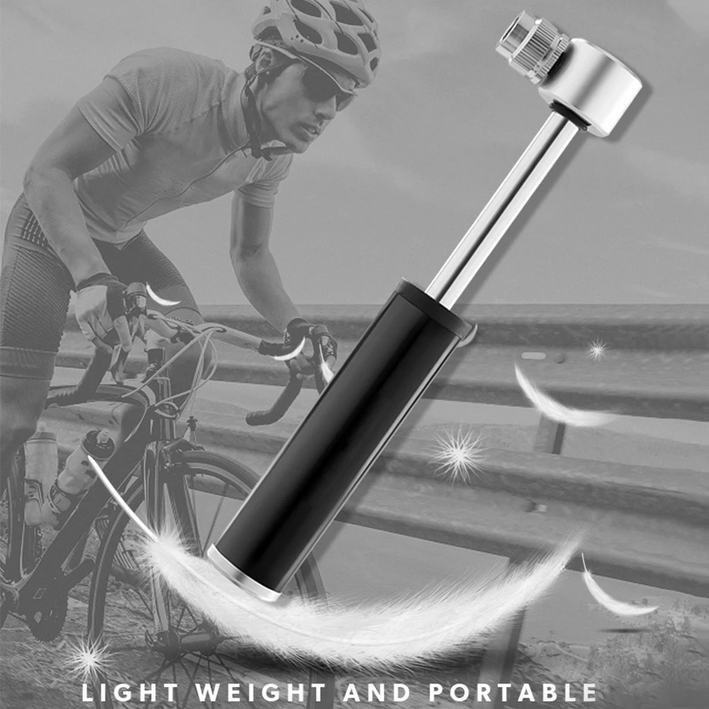 

High Pressure Mini Portable Bike Ball Needle Bicycle Repair Kit Tire Aluminum Alloy Cycling Inflator Hand Pump Tool Outdoor