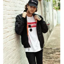 SMN летная куртка черная Мужская весенне-осенняя куртка Bomer Air Force Pilot тонкие пальто однотонная Повседневная Верхняя одежда