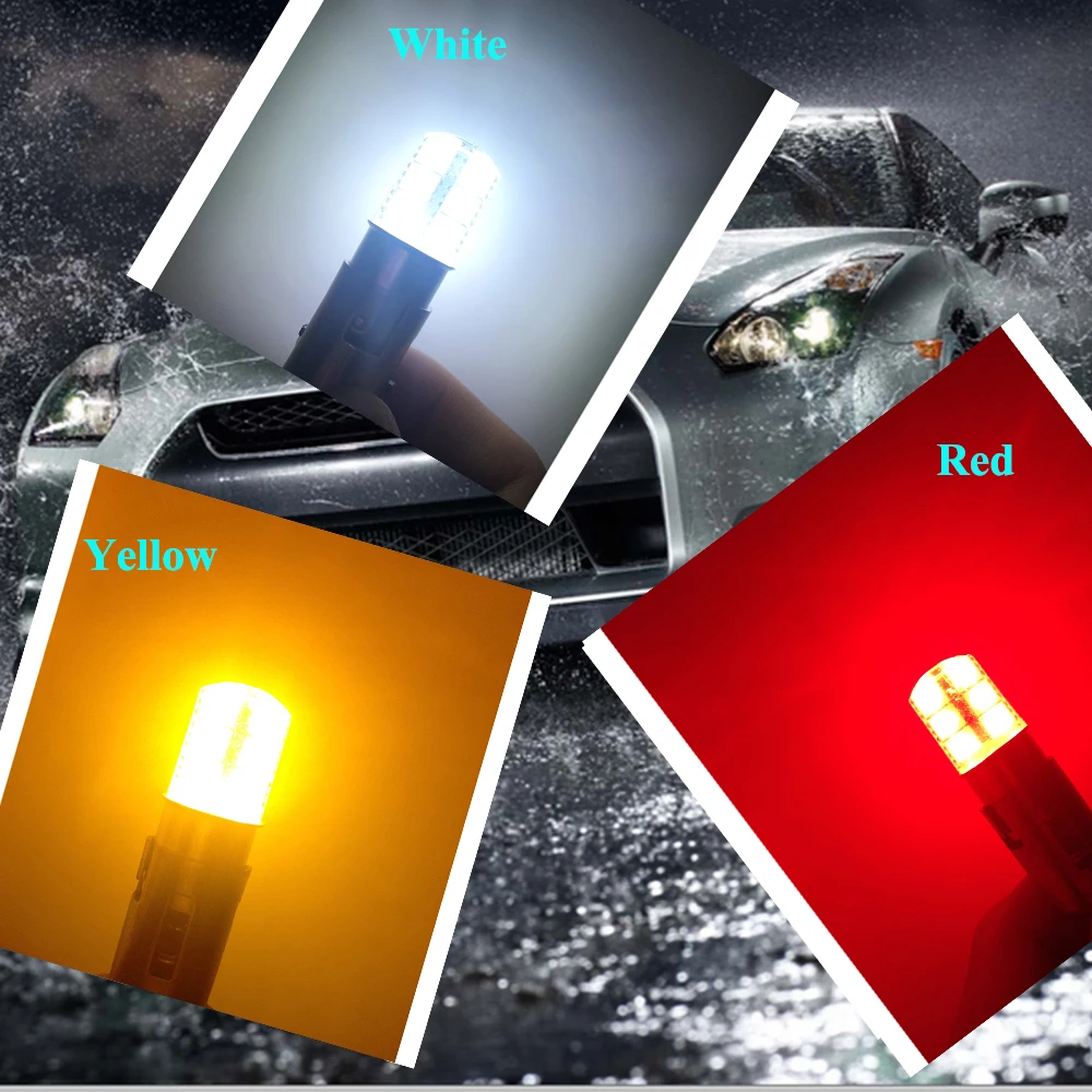 4 шт. 1157 P21/5 Вт Bay15d S25 светодисветодиодный 12SMD 12 в 1 силикагелевый автомобильный
